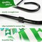 G128 Combo Pack: Garden Flag Stand Black 36 in x 16 in & Garden Flag Home St. Patrick's Day Decoration Gnome with Green Heart 12"x18" Double-Sided Blockout Fabric
